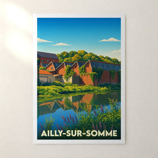 Affiche Ailly-sur-Somme – sans cadre, accrochée au mur