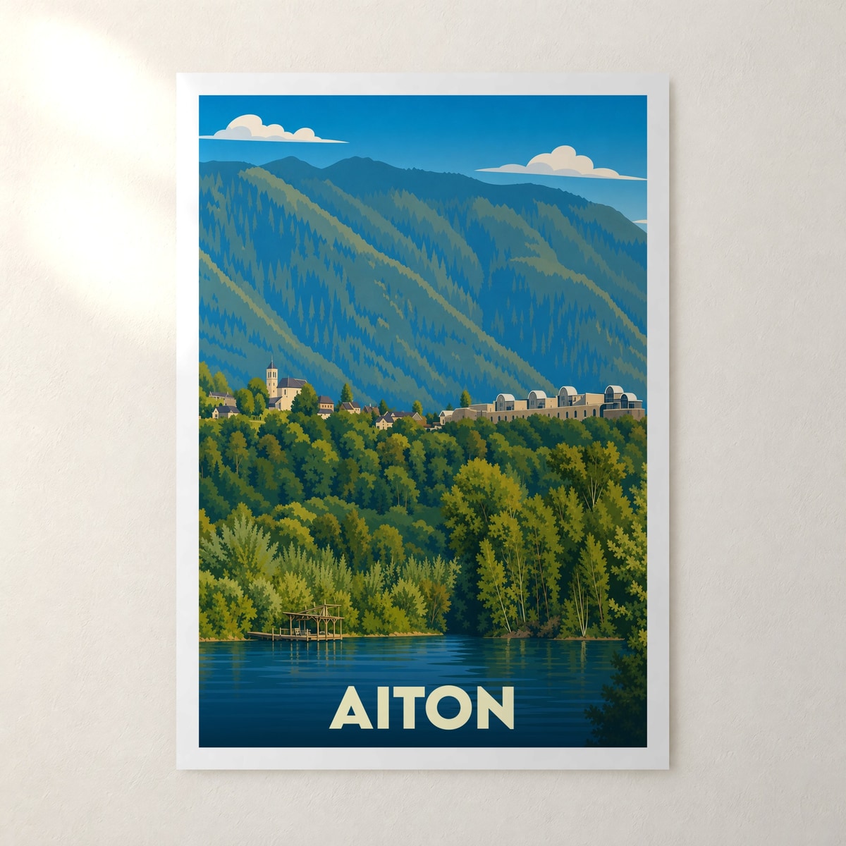 Affiche Aiton – sans cadre, accrochée au mur