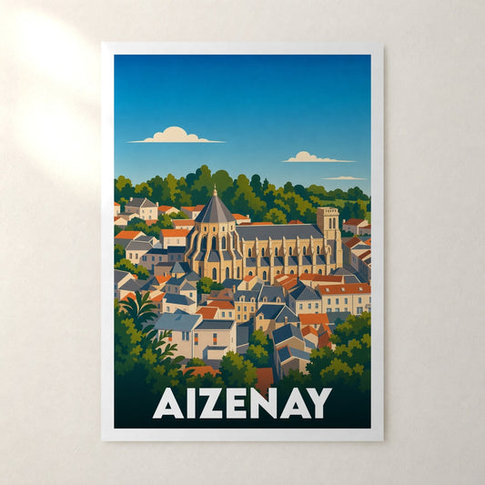 Affiche Aizenay – sans cadre, accrochée au mur