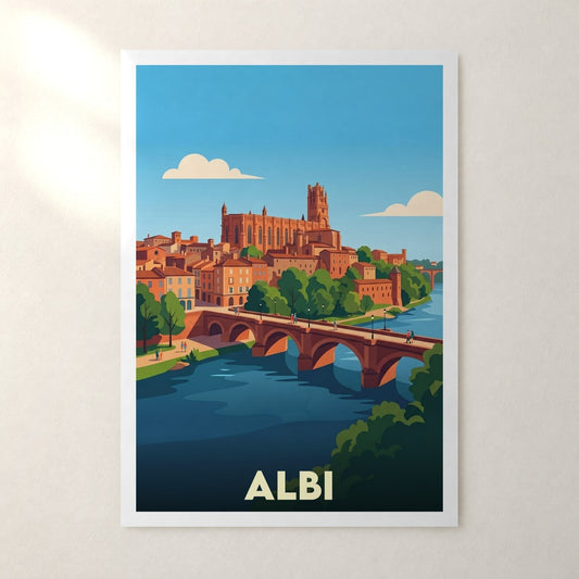 Affiche Albi – sans cadre, accrochée au mur