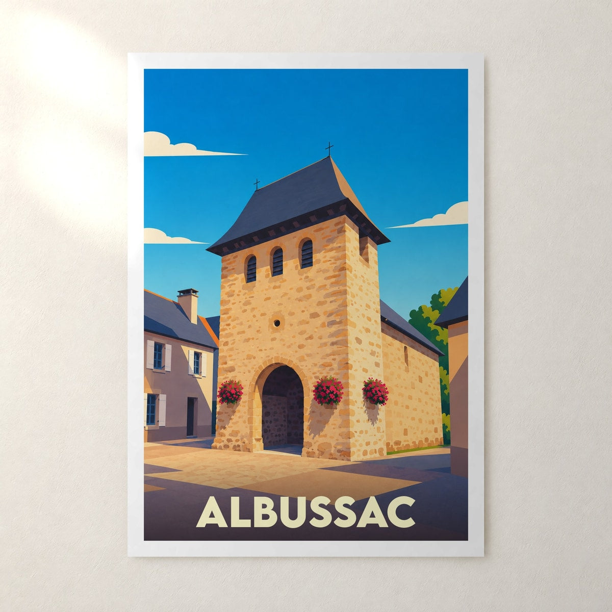 Affiche Albussac – sans cadre, accrochée au mur
