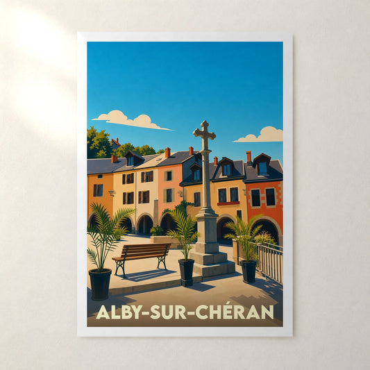 Affiche Alby-sur-Chéran – sans cadre, accrochée au mur