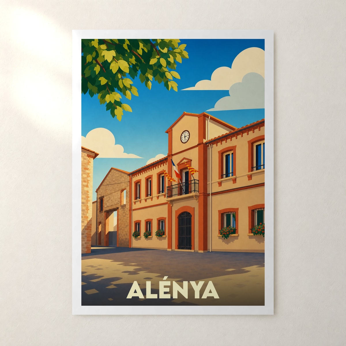 Affiche Alénya – sans cadre, accrochée au mur