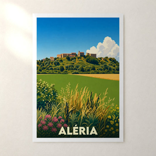 Affiche Aléria – sans cadre, accrochée au mur
