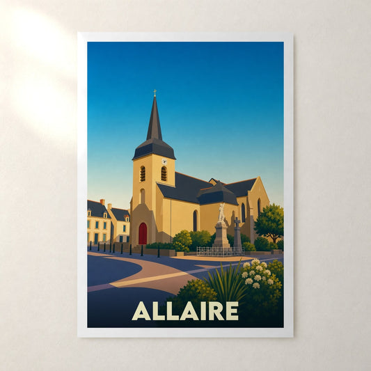 Affiche Allaire – sans cadre, accrochée au mur