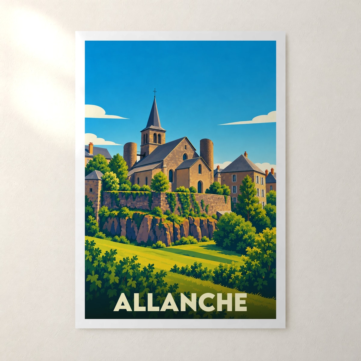 Affiche Allanche – sans cadre, accrochée au mur