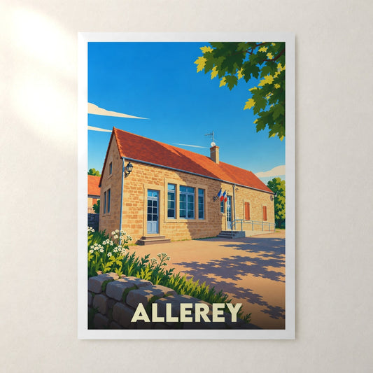 Affiche Allerey – sans cadre, accrochée au mur