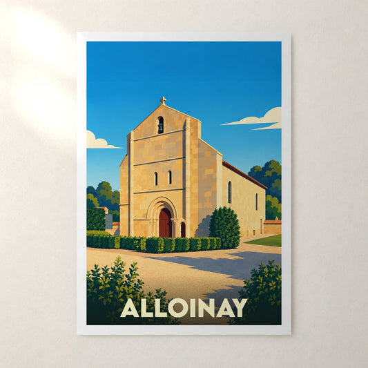 Affiche Alloinay – sans cadre, accrochée au mur