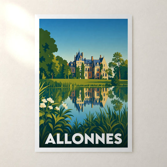 Affiche Allonnes – sans cadre, accrochée au mur