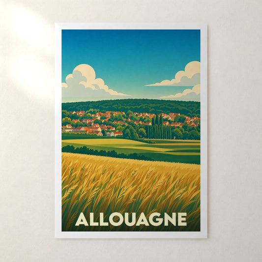 Affiche Allouagne – sans cadre, accrochée au mur