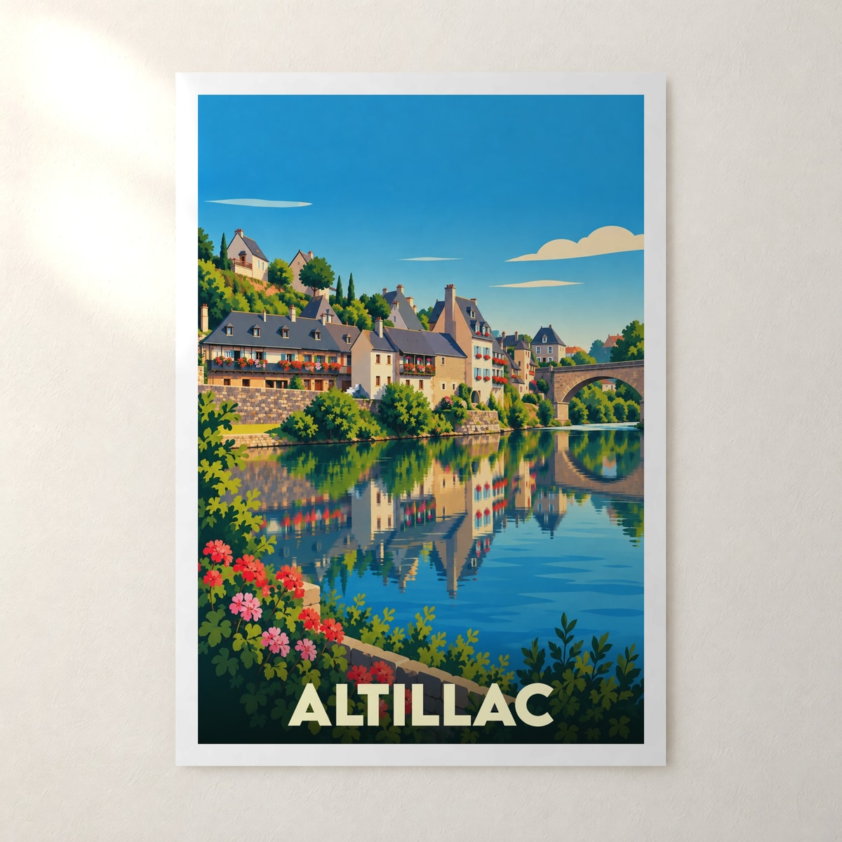 Affiche Altillac – sans cadre, accrochée au mur