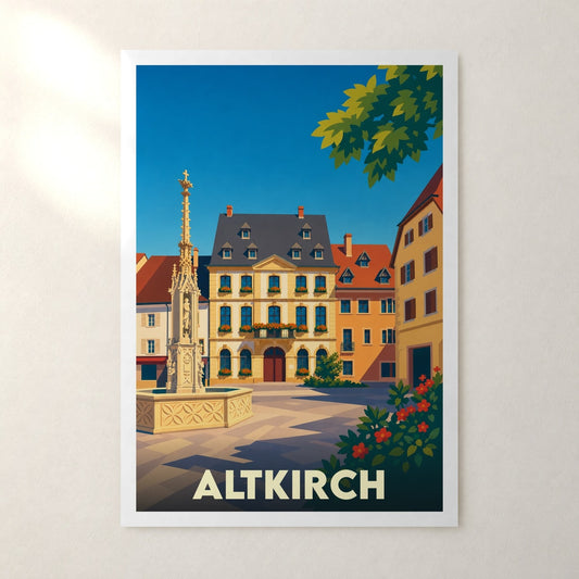 Affiche Altkirch – sans cadre, accrochée au mur