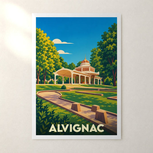 Affiche Alvignac – sans cadre, accrochée au mur