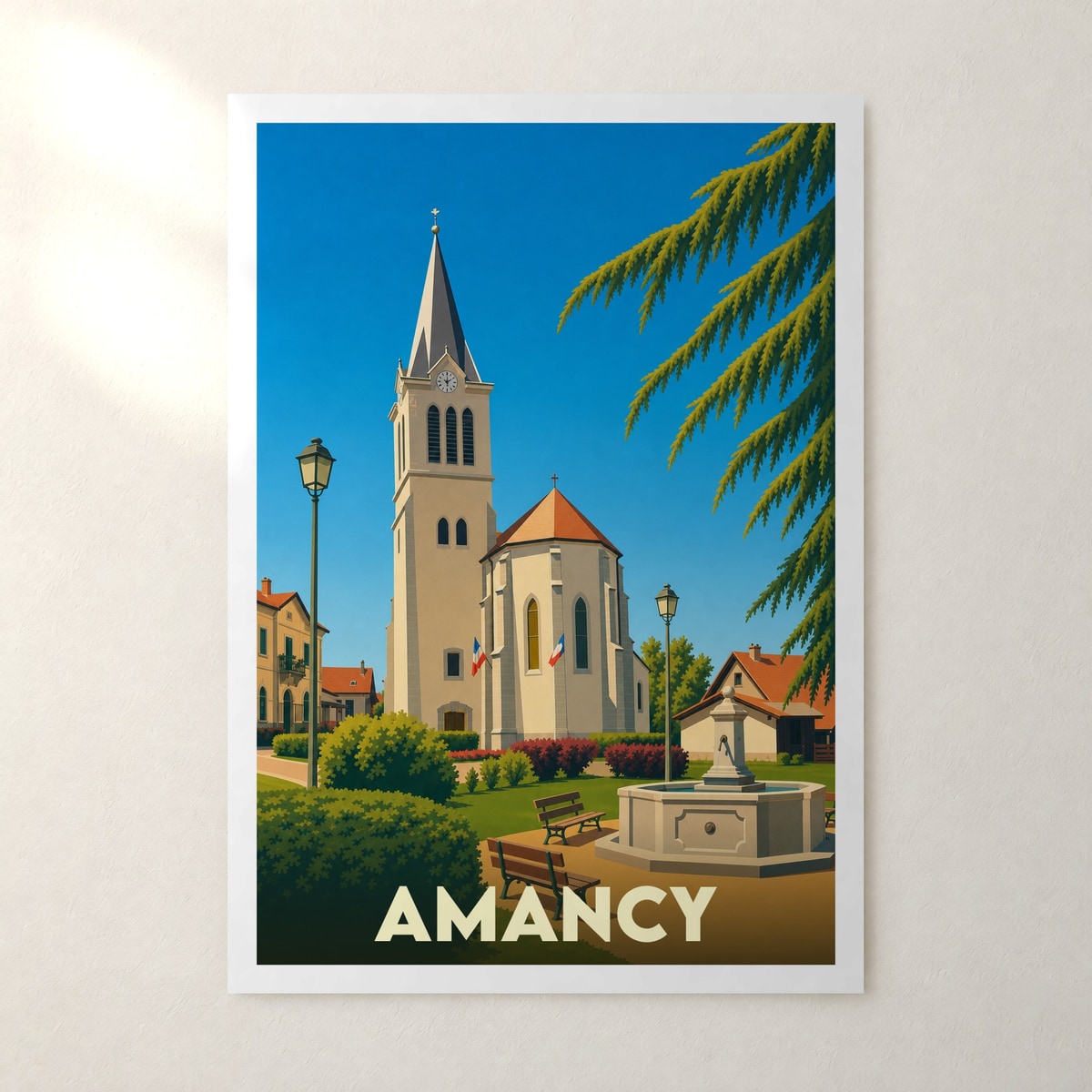 Affiche Amancy – sans cadre, accrochée au mur