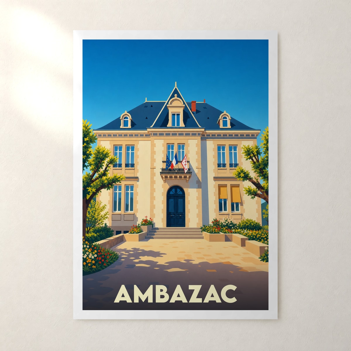 Affiche Ambazac – sans cadre, accrochée au mur