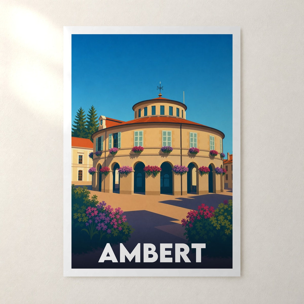 Affiche Ambert – sans cadre, accrochée au mur