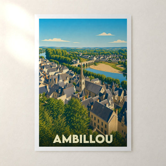 Affiche Ambillou – sans cadre, accrochée au mur