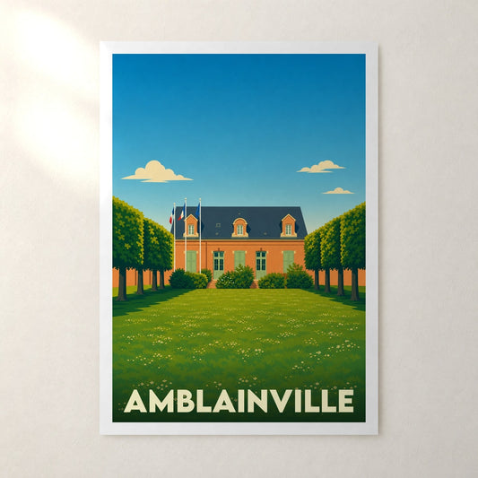 Affiche Amblainville – sans cadre, accrochée au mur