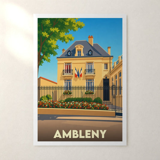 Affiche Ambleny – sans cadre, accrochée au mur