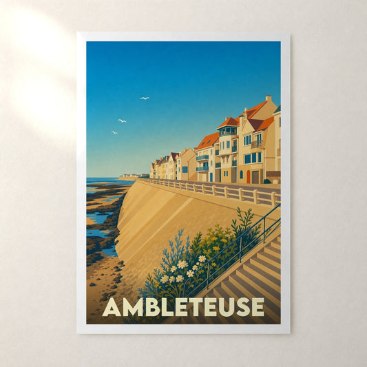 Affiche Ambleteuse – sans cadre, accrochée au mur