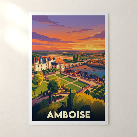 Affiche Amboise – sans cadre, accrochée au mur