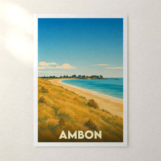Affiche Ambon – sans cadre, accrochée au mur