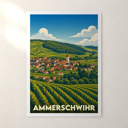 Affiche Ammerschwihr – sans cadre, accrochée au mur