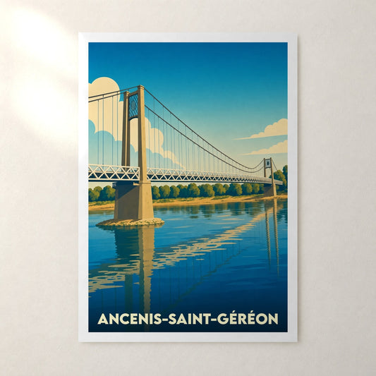 Affiche Ancenis-Saint-Géréon – sans cadre, accrochée au mur