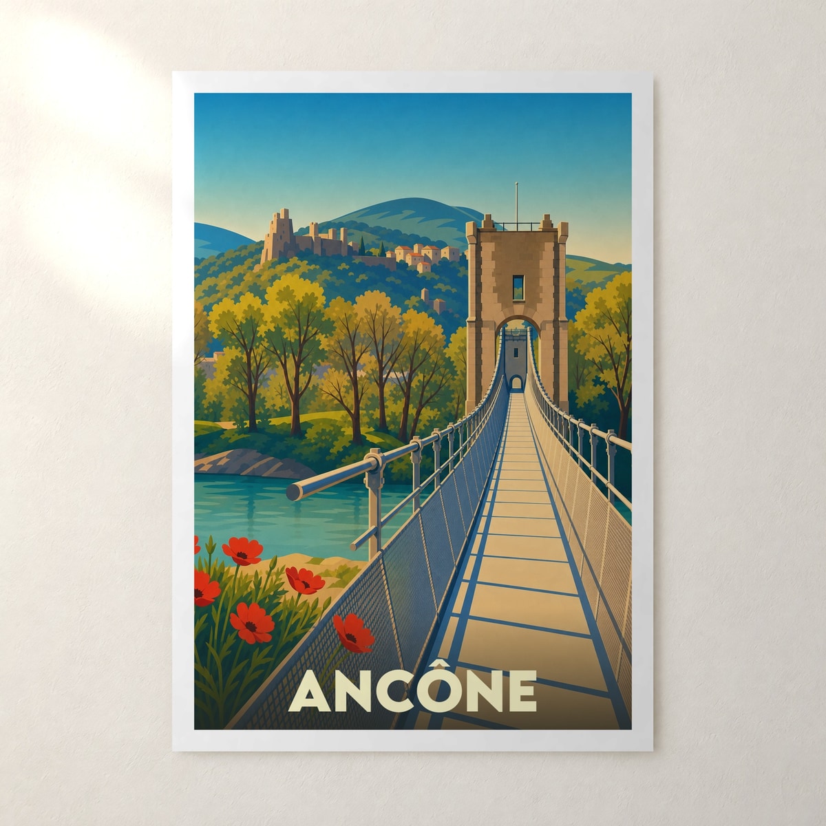 Affiche Ancône – sans cadre, accrochée au mur