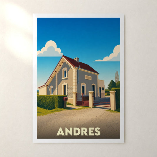 Affiche Andres – sans cadre, accrochée au mur