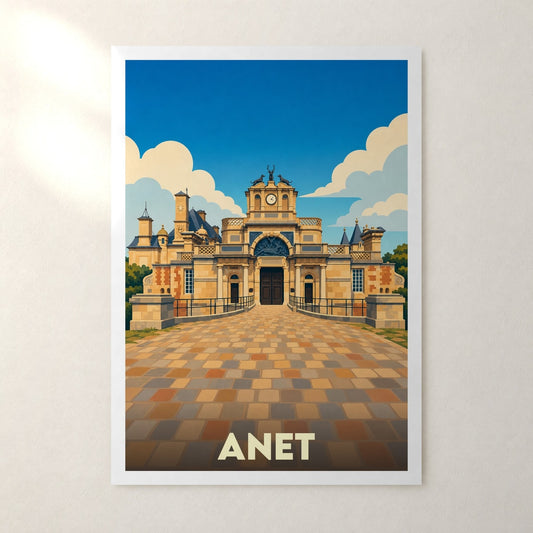 Affiche Anet – sans cadre, accrochée au mur
