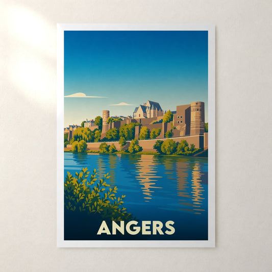 Affiche Angers – sans cadre, accrochée au mur