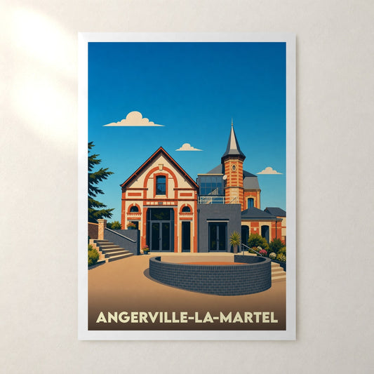 Affiche Angerville-la-Martel – sans cadre, accrochée au mur