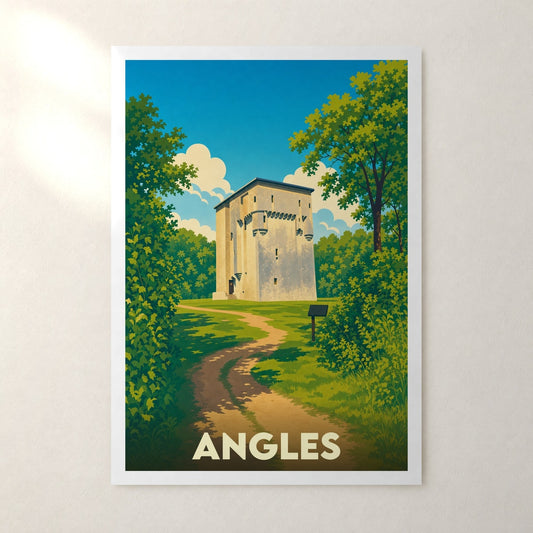 Affiche Angles – sans cadre, accrochée au mur