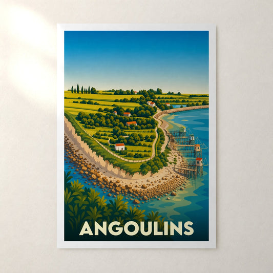 Affiche Angoulins – sans cadre, accrochée au mur