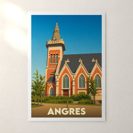 Affiche Angres – sans cadre, accrochée au mur