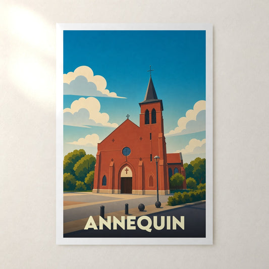 Affiche Annequin – sans cadre, accrochée au mur