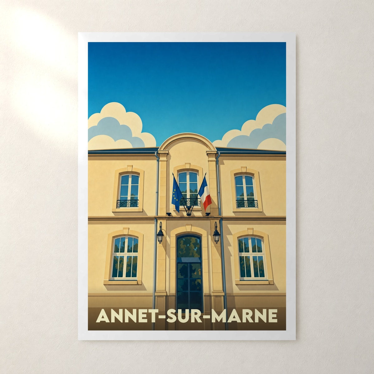 Affiche Annet-sur-Marne – sans cadre, accrochée au mur