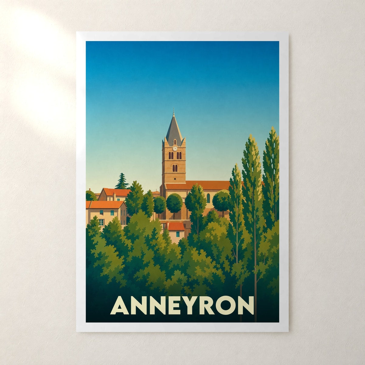 Affiche Anneyron – sans cadre, accrochée au mur