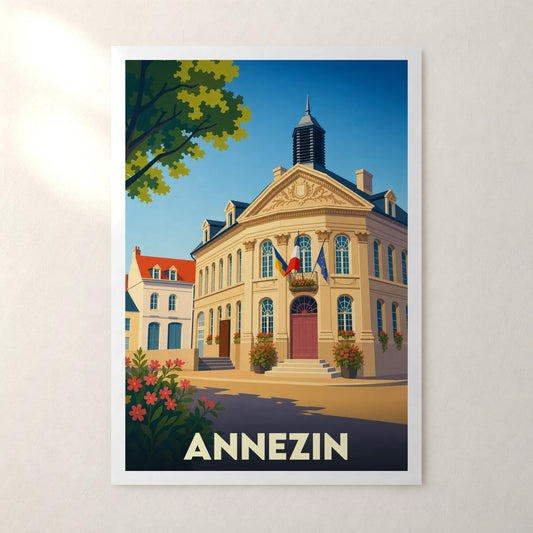 Affiche Annezin – sans cadre, accrochée au mur