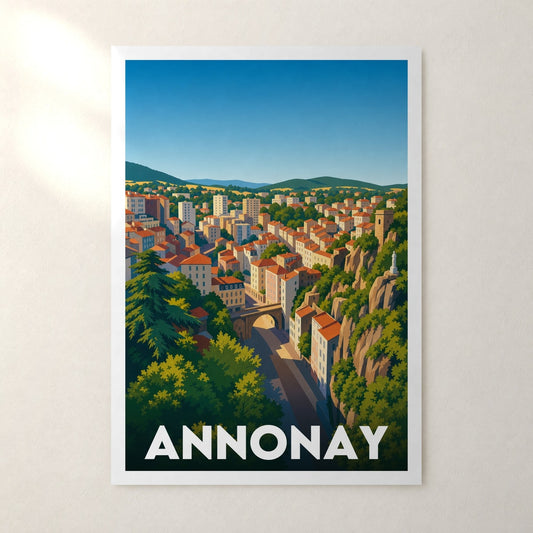Affiche Annonay – sans cadre, accrochée au mur
