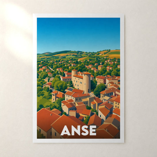 Affiche Anse – sans cadre, accrochée au mur
