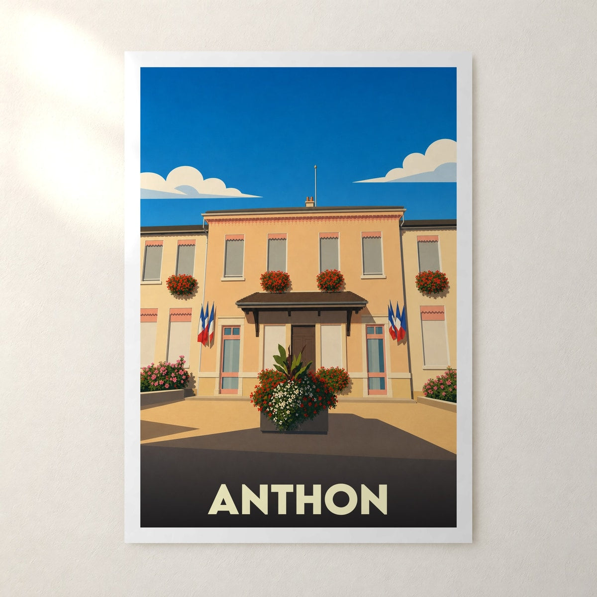 Affiche Anthon – sans cadre, accrochée au mur