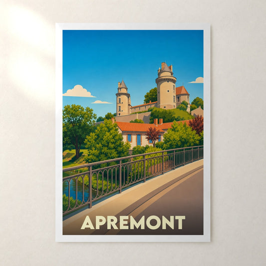 Affiche Apremont – sans cadre, accrochée au mur