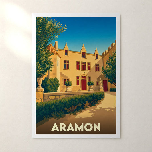 Affiche Aramon – sans cadre, accrochée au mur