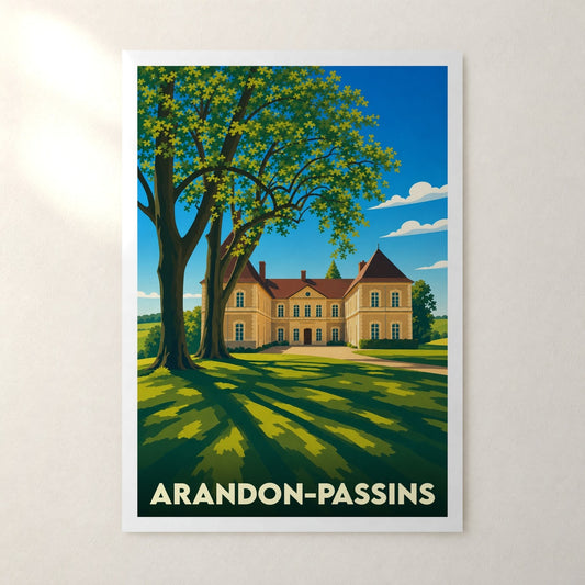 Affiche Arandon-Passins – sans cadre, accrochée au mur