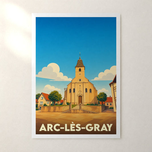 Affiche Arc-lès-Gray – sans cadre, accrochée au mur