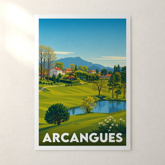 Affiche Arcangues – sans cadre, accrochée au mur