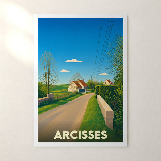 Affiche Arcisses – sans cadre, accrochée au mur