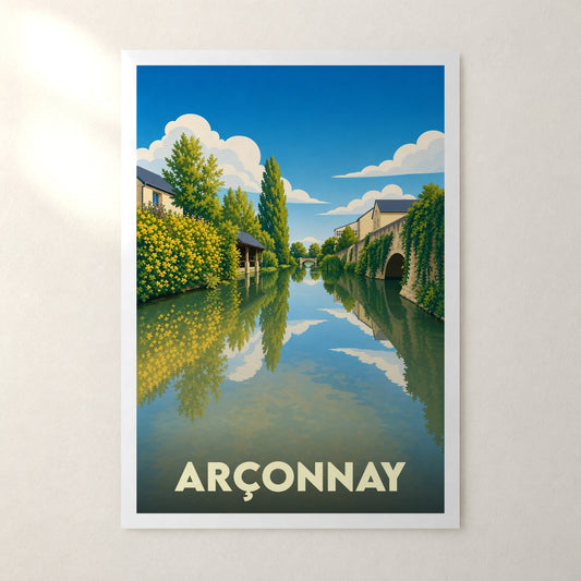 Affiche Arçonnay – sans cadre, accrochée au mur